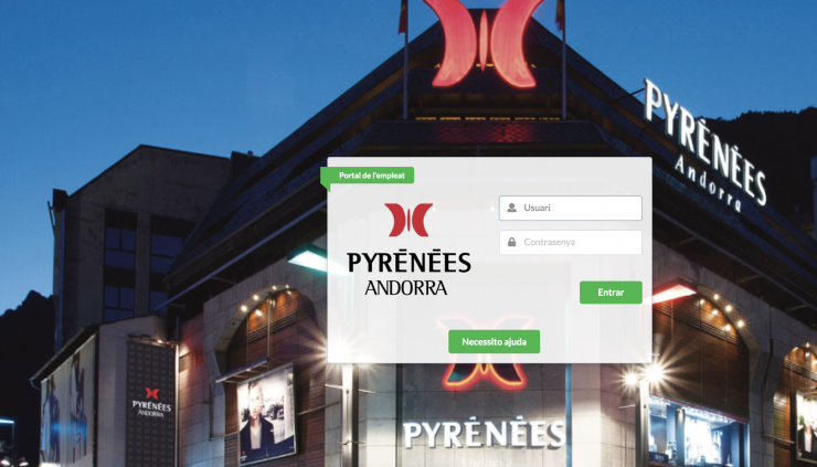 L'accés al Portal de l'empleat de Grup Pyrénées.